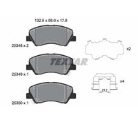 Fits TEXTAR 2534801 Brake Pad Set, disc brake DE stock
