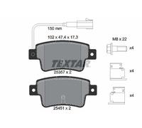 Fits TEXTAR 2535701 BRAKE PAD SET, DISC BRAKE DE Stock