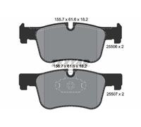 Fits TEXTAR 2550601 Brake Pad Set, disc brake DE stock