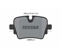 Fits TEXTAR 2558501 BRAKE PAD SET, DISC BRAKE