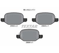 Fits TEXTAR 2565201 BRAKE PAD SET, DISC BRAKE DE Stock