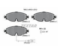 Fits TEXTAR 2568301 BRAKE PAD SET, DISC BRAKE DE Stock