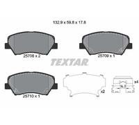 Genuine OE Textar Brake Pads Full Set Of 4 Front With Accessories 2570801