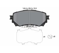 Fits TEXTAR 2572501 Brake Pad Set, disc brake OE REPLACEMENT