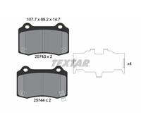 Fits TEXTAR 2574301 Brake Pad Set, disc brake DE stock