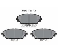 Textar Car Brake Pad Front Acoustic Wear Warning For Mazda 2587501