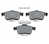 Fits TEXTAR 2590601 BRAKE PAD SET, DISC BRAKE UK Stock