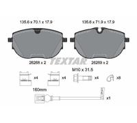 Fits TEXTAR 2626801 Brake Pad Set, disc brake 2626801 Brake pads set ⭐UK Stock⭐