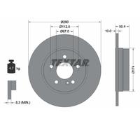 Textar 92072703 Brake Disc