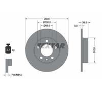 Fits TEXTAR 92082503 brake disc VW T. GOLF 4 97- DE Stock