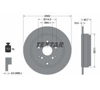 TEXTAR 92227203 Brake disc