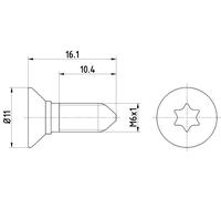 Textar Brake Disc Bolt - TPM0008