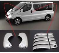 fits to for Vauxhall Opel Vivaro 2001-2014 ABS Chrome Mirror Covers&Door Handle Covers 5Door