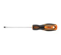 NEO TOOLS Screwdriver - Dimensions 4.0 x 100 mm - Made of high Quality CRV Steel - with Magnetic tip - Ergonomic Handle - Screwdriver - with Thumb Rest
