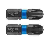 Fits TOPEX-NEO-GRAPHITE NARZDZIA 56H506 GRAPHITE IMPACT BIT PZ4 X 25 MM, 2 PCS