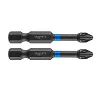 Fits TOPEX-NEO-GRAPHITE NARZDZIA 56H522 GRAPHITE IMPACT BIT PZ2 X 50 MM, 2 PCS