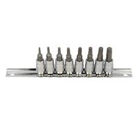 Toptul Professional 8 Piece 1/4in Drive Torx Bit Socket Set T8 - T40 GAAG0808