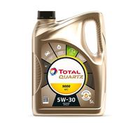 TotalEnergies Quartz 9000 NFC 5W30 Engine Oil - ACEA A5/B5, API SL/CF - Age-Resistance Technology - Fuel Economy Formula - Advanced Synthetic Motor Oil Lubricant - 5L