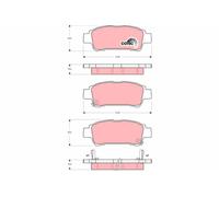 FITS TOYOTA ALPHARD I 2.4 BRAKE PAD SET, DISC BRAKE GDB3249 TRW