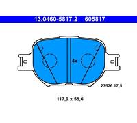 ATE Brake Pad Set 13.0460-5817.2 - Disc Brake for Mark II Estate 2.0 (2002-2007)