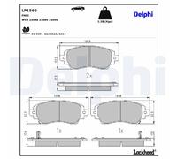FITS TOYOTA COROLLA 1.6 AUT. BRAKE PAD SET, DISC BRAKE LP1560 DELPHI