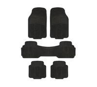 Fits TOYOTA HIGHLANDER 7 SEATER - 5 Piece Rubber Mats Set, Trim To Fit Universal, Heavy Duty Waterproof - Black
