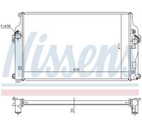 NISSENS 646864 Engine radiator