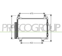 PRASCO TY325C003 Air conditioning condenser
