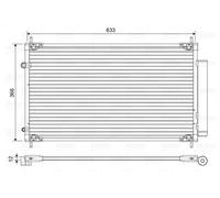 FITS TOYOTA YARIS/VITZ 1.5 HYBRID CONDENSER, AIR CONDITIONING 822604 VALEO