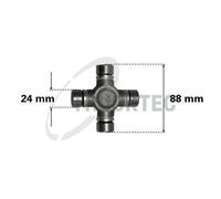 Fits TRUCKTEC 02.34.042 JOINT, PROPSHAFT MERCEDES