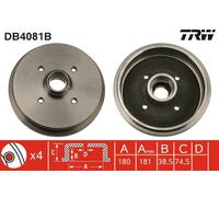 Fits TRW DB4081B BRAKE DRUM ⭐UK Stock⭐