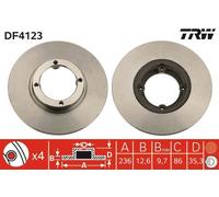 ✅Fits TRW DF4123 brake disc DAEWOO P. MATIZ ⭐UK Seller⭐