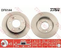 ✅Fits TRW DF6144 brake disc KIA T. VENGA/IX20 2010- ⭐UK Seller⭐