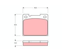 Brake pads GDB1066 TRW for VOLVO 240 260 240 Kombi 740 740 Kombi 940 940 Kombi