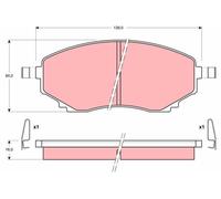 Fits TRW GDB1177 Brake Pad Set, disc brake ⭐UK Stock⭐