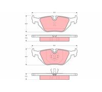 TRW GDB1189 Brake pad set