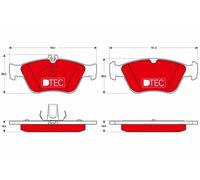 ✅Fits TRW GDB1205DTE Brake Pad Set, disc brake ⭐UK Seller⭐