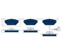 TRW GDB1386BTE Brake pad set