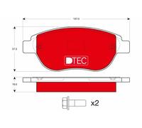 Fits TRW GDB1464DTE Brake Pad Set, disc brake UK Stock