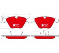 Fits TRW GDB1498DTE Brake Pad Set, disc brake DE Stock