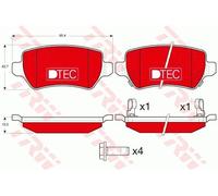 ✅Fits TRW GDB1515DTE Brake Pad Set, disc brake ⭐UK Seller⭐