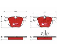 Fits TRW GDB1560DTE Brake Pad Set, disc brake DE Stock