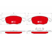 Fits TRW GDB1690DTE HAM PADS. FRONT DTEC CITROEN BERLINGO 2008 >>, C4 ⭐UK Stock⭐
