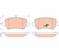Fits TRW GDB1831 Brake Pad Set, disc brake UK Stock