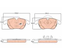 ✅Fits TRW GDB1925 Brake Pad Set, disc brake ⭐UK Seller⭐