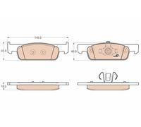 Fits TRW GDB2016 Brake Pad Set, disc brake UK Stock
