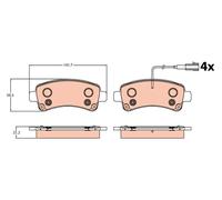 Fits TRW GDB2106 BRAKE PADS /R/DUCATO 3.0 09- UK Stock