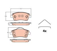 Fits TRW GDB2323 BRAKE PADS.