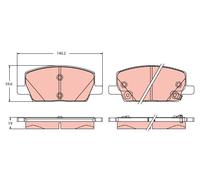 Fits TRW GDB2407 Brake Pad Set, disc brake ⭐UK Stock⭐