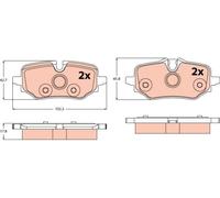 Fits TRW GDB2573 BRAKE PADS ⭐UK Stock⭐